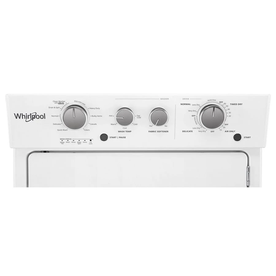 3.5 cu.ft Long Vent Electric Stacked Laundry Center 9 Wash cycles and AutoDry™ view 3
