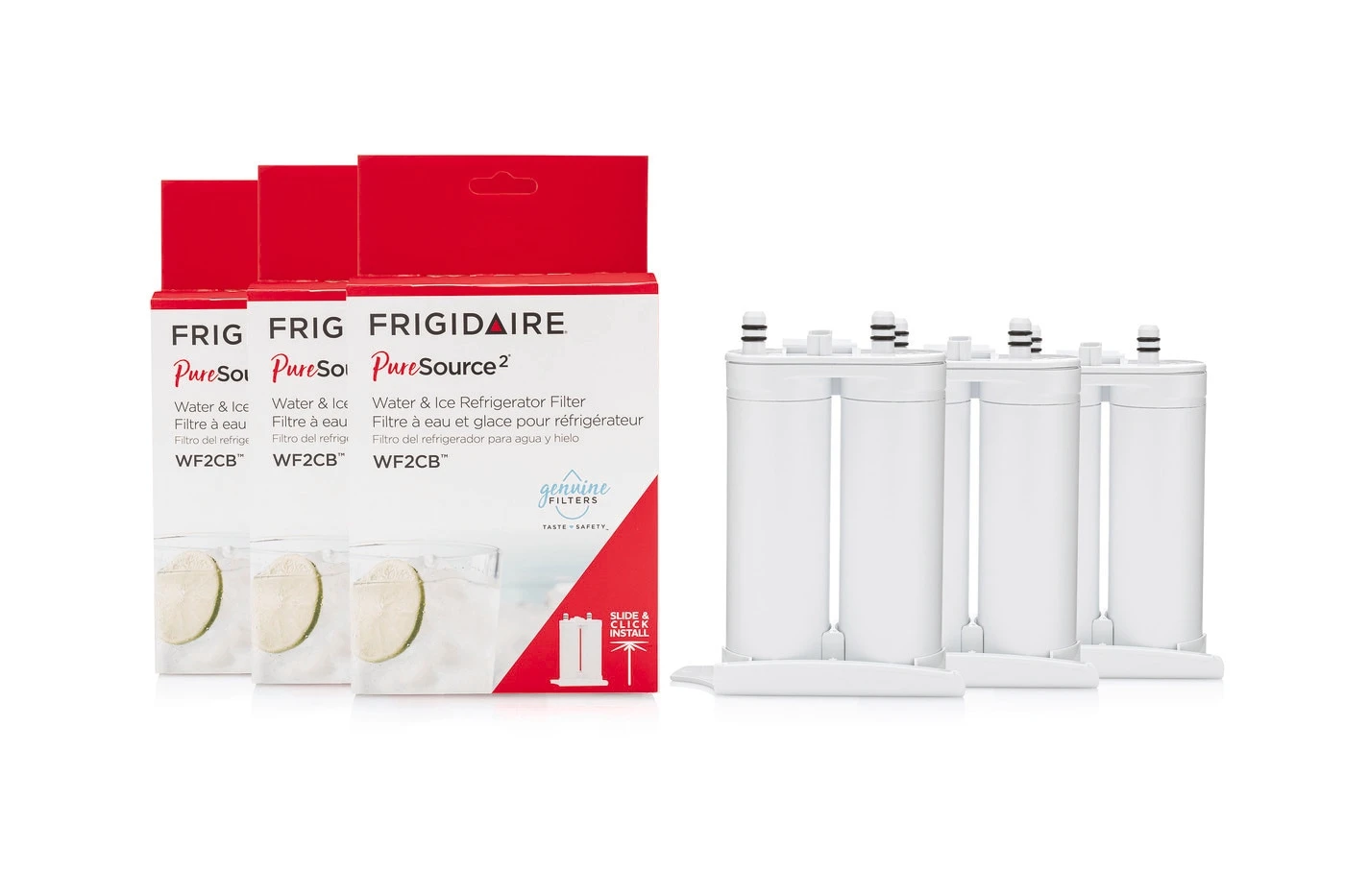 PureSource 2® Replacement Ice and Water Filter - Set of 3 WF2CB3PAK, product image 2 of 2