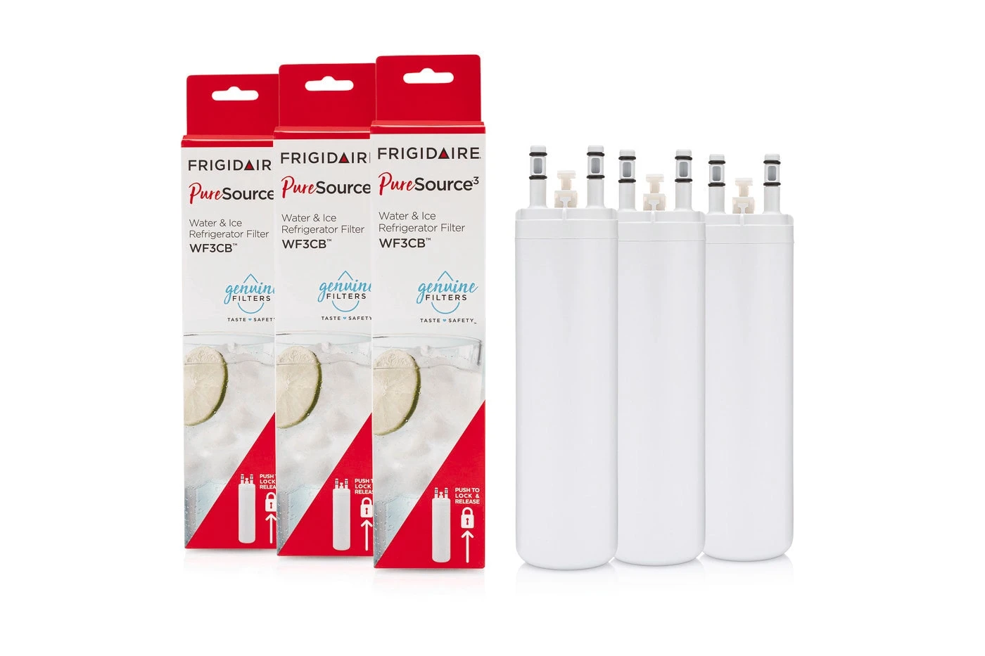 PureSource® 3 Replacement Ice and Water Filter - Set of 3 WF3CB3PAK, product image 2 of 2