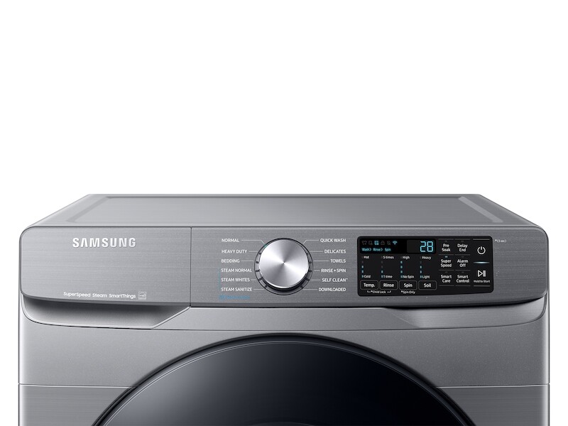 4.5 cu. ft. Front Load Washer with Steam in Platinum WF45R6100APUS