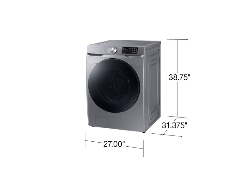 4.5 cu. ft. Front Load Washer with Steam in Platinum WF45R6100APUS, product image 4 of 13