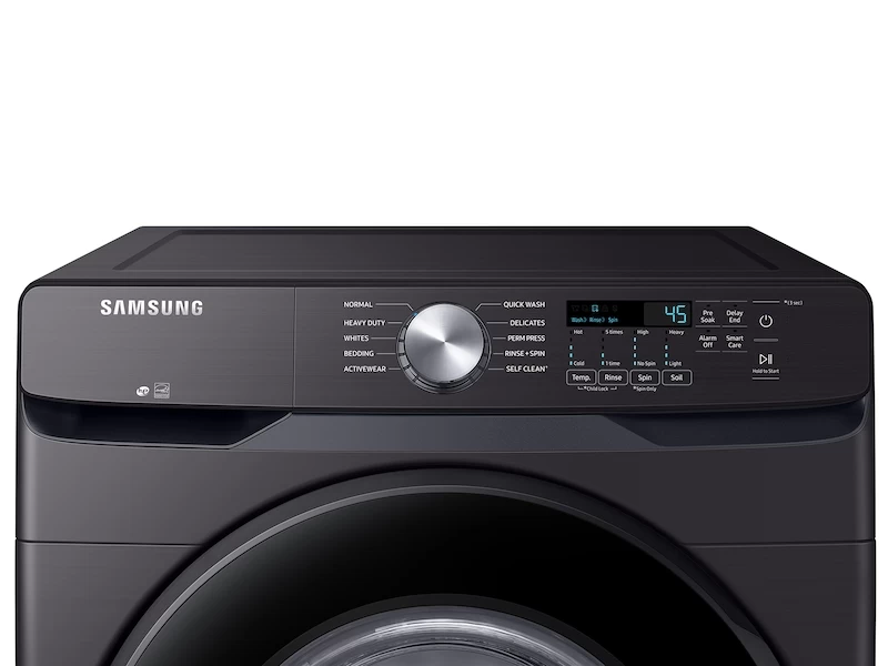 4.5 cu. ft. Front Load Washer with Vibration Reduction Technology+ in Brushed Black WF45T6000AVA5