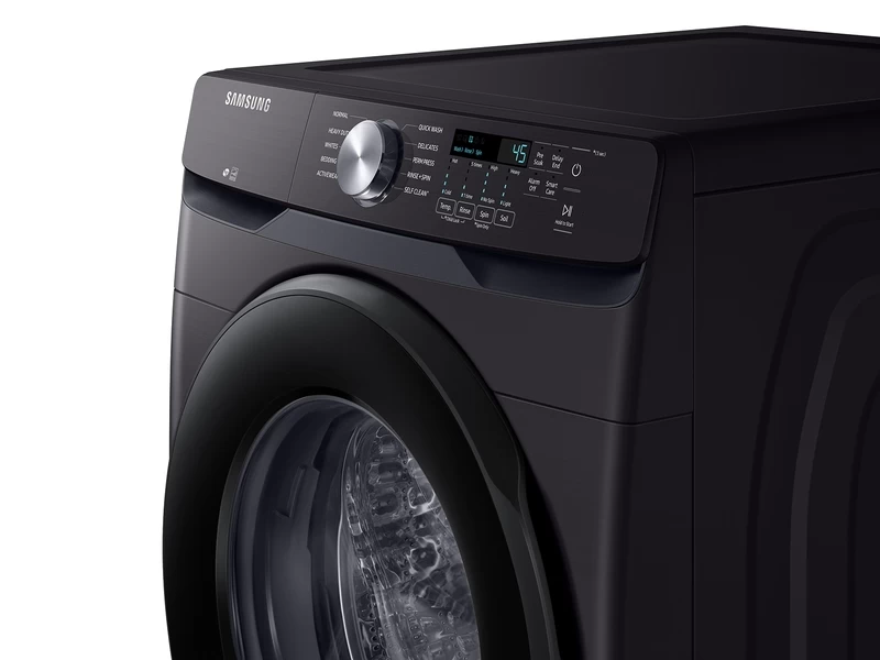 4.5 cu. ft. Front Load Washer with Vibration Reduction Technology+ in Brushed Black WF45T6000AVA5