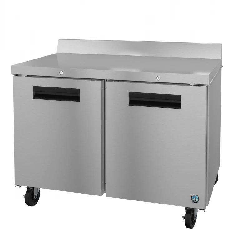 WF48B-01, Freezer, Two Section Worktop, Stainless Doors with LockTitle WF48B01