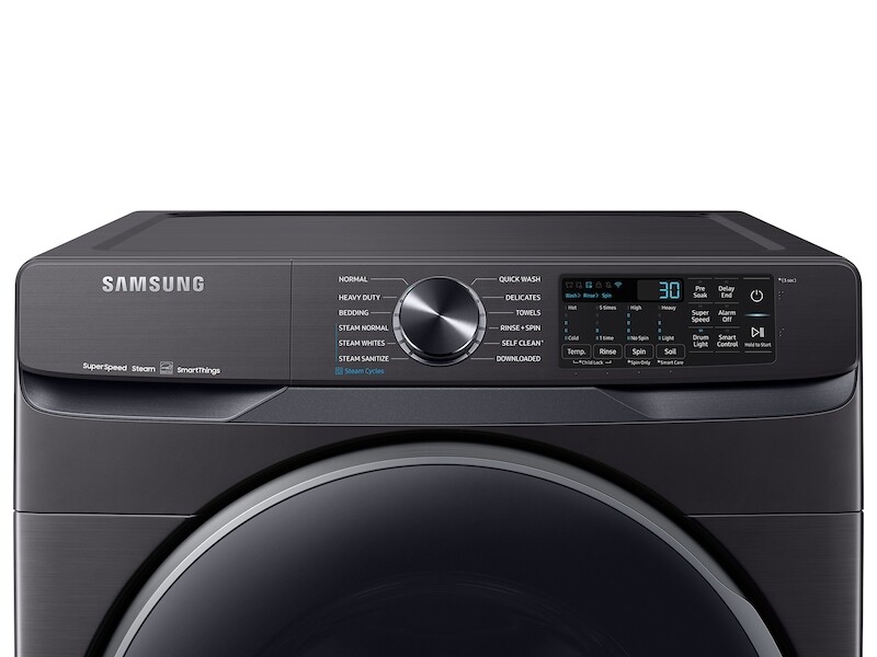 5.0 cu. ft. Extra-Large Capacity Smart Front Load Washer with Super Speed Wash in Brushed Black WF50A8500AVA5