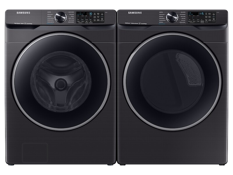 5.0 cu. ft. Extra-Large Capacity Smart Front Load Washer with Super Speed Wash in Brushed Black WF50A8500AVA5