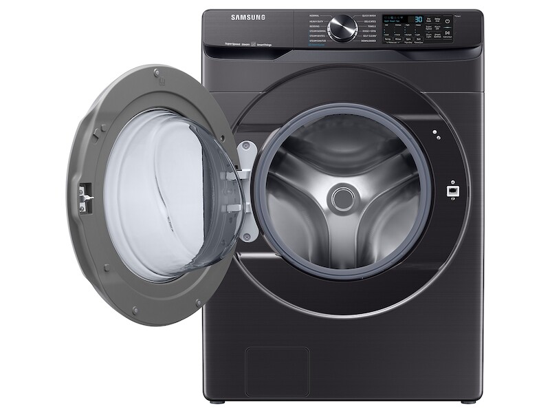 5.0 cu. ft. Extra-Large Capacity Smart Front Load Washer with Super Speed Wash in Brushed Black WF50A8500AVA5