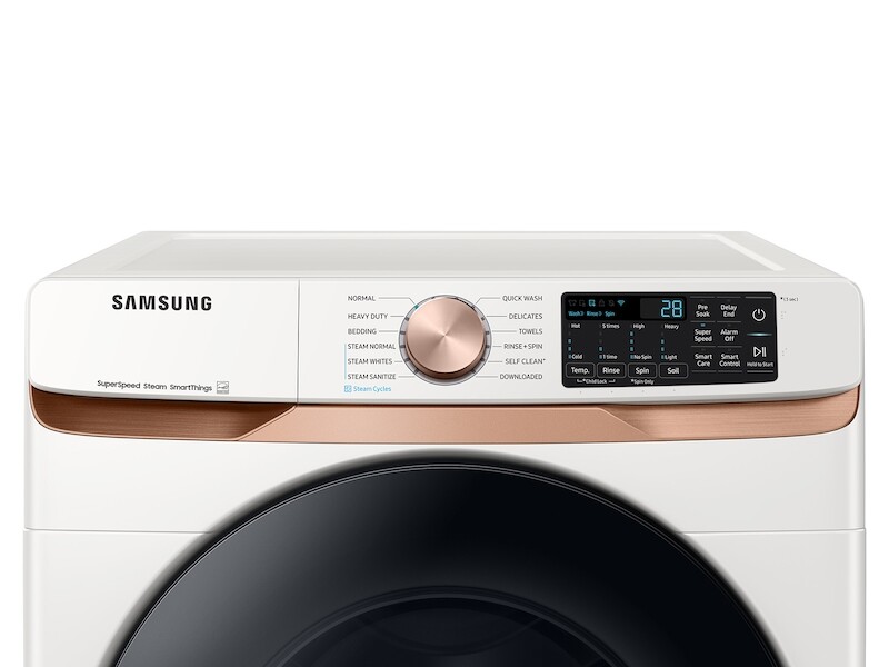 5.0 cu. ft. Extra-Large Capacity Smart Dial Front Load Washer with MultiControl in Ivory WF50A8600AEUS, product image 5 of 12