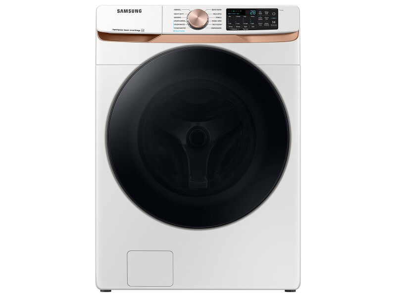 5.0 cu. ft. Extra Large Capacity Smart Front Load Washer with Super Speed Wash and Steam in Brushed Black WF50BG8300AVUS