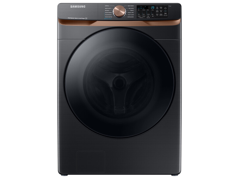 5.0 cu. ft. Extra Large Capacity Smart Front Load Washer with Super Speed Wash and Steam in Brushed Black WF50BG8300AVUS