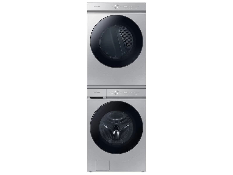 Bespoke 5.3 cu. ft. Ultra Capacity Front Load Washer with Super Speed Wash and AI Smart Dial in Silver Steel WF53BB8700ATUS