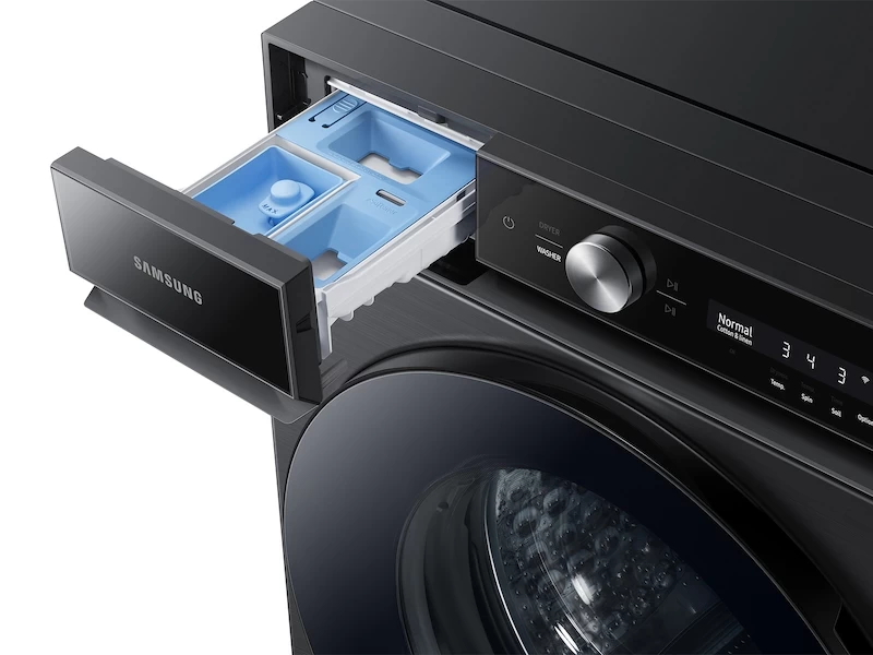 Bespoke 5.3 cu. ft. Ultra Capacity Front Load Washer with Super Speed Wash and AI Smart Dial in Brushed Black WF53BB8700AVUS