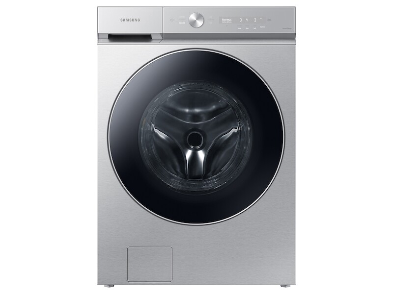 Bespoke 5.3 cu. ft. Ultra Capacity Front Load Washer with AI OptiWash and Auto Dispense in Silver Steel WF53BB8900AT, product image 2 of 14