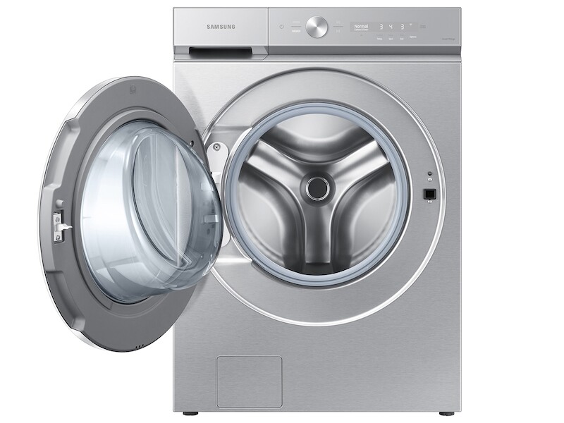 Bespoke 5.3 cu. ft. Ultra Capacity Front Load Washer with AI OptiWash and Auto Dispense in Silver Steel WF53BB8900AT, product image 9 of 14