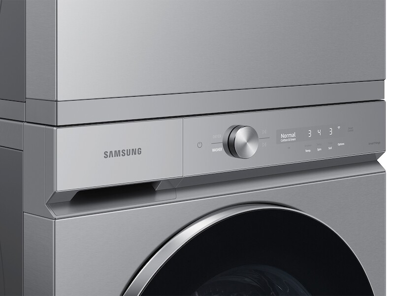 Bespoke 5.3 cu. ft. Ultra Capacity Front Load Washer with AI OptiWash and Auto Dispense in Silver Steel WF53BB8900AT, product image 13 of 14
