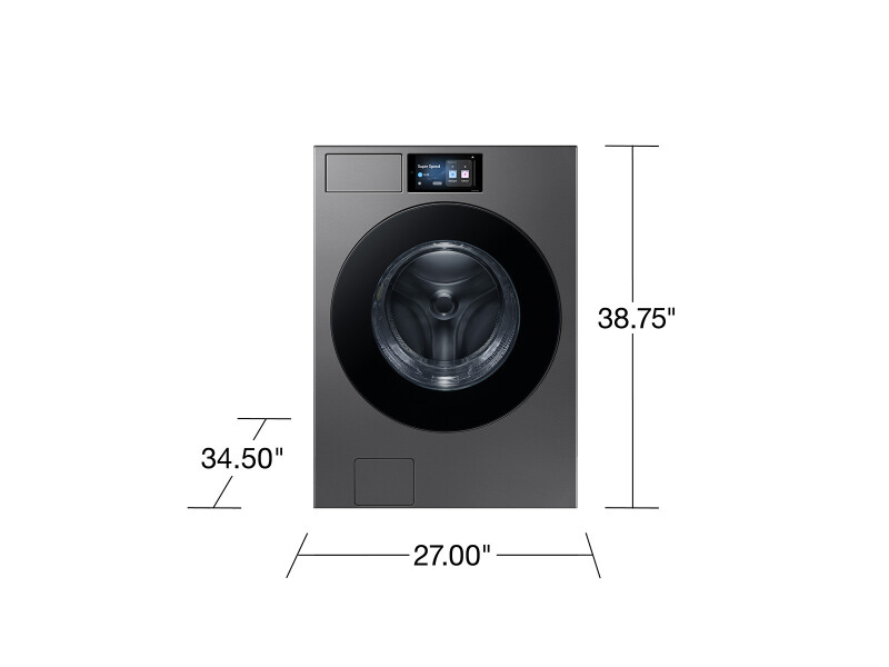Bespoke AI Front Load Washer AI Home 7" LCD Display | AI OptiWash+™ 5.3 cu.ft. WF90F53ADSA5