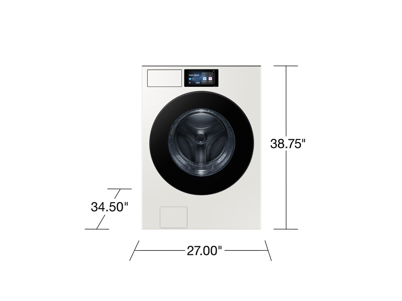Bespoke AI Front Load Washer AI Home 7" LCD Display | AI OptiWash+™ 5.3 cu.ft. WF90F53ADYA5