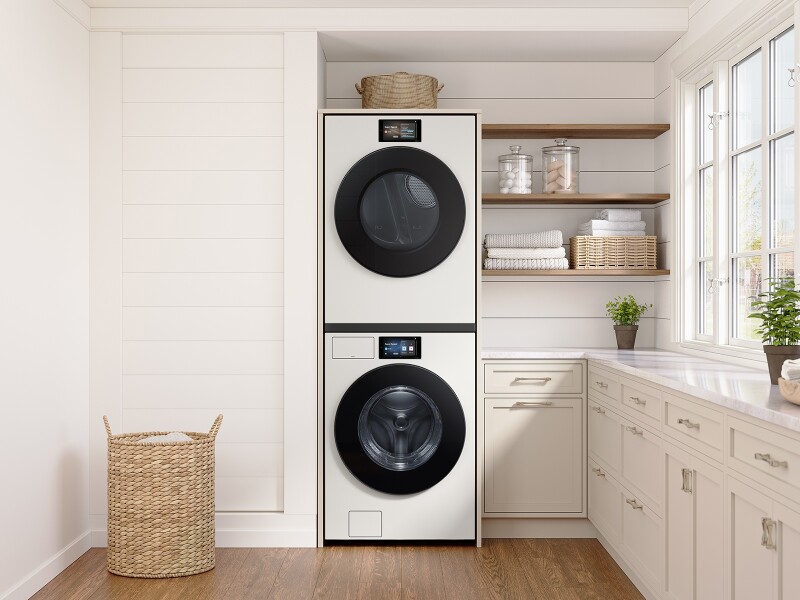 Bespoke AI Front Load Washer AI Home 7" LCD Display | AI OptiWash+™ 5.3 cu.ft. WF90F53ADYA5