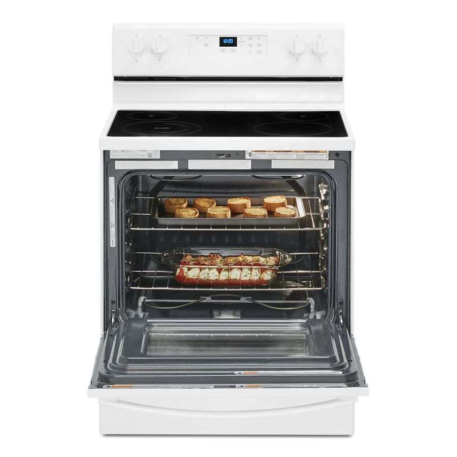 5.3 cu. ft. Electric Range with Keep Warm Setting. WFE320M0JW
