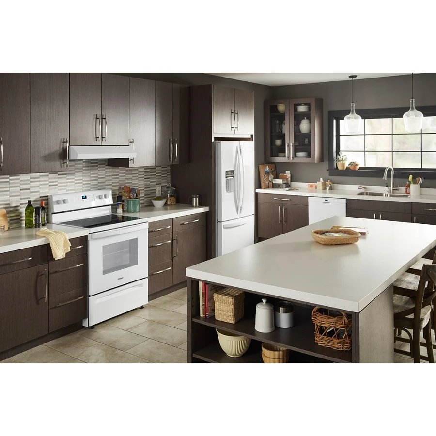 5.3 cu. ft. Electric Range with Keep Warm Setting. WFE320M0JW