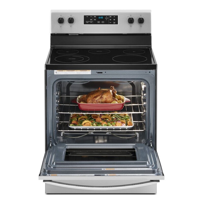 5.3 cu. ft.  electric range with Frozen Bake technology WFE505W0JS