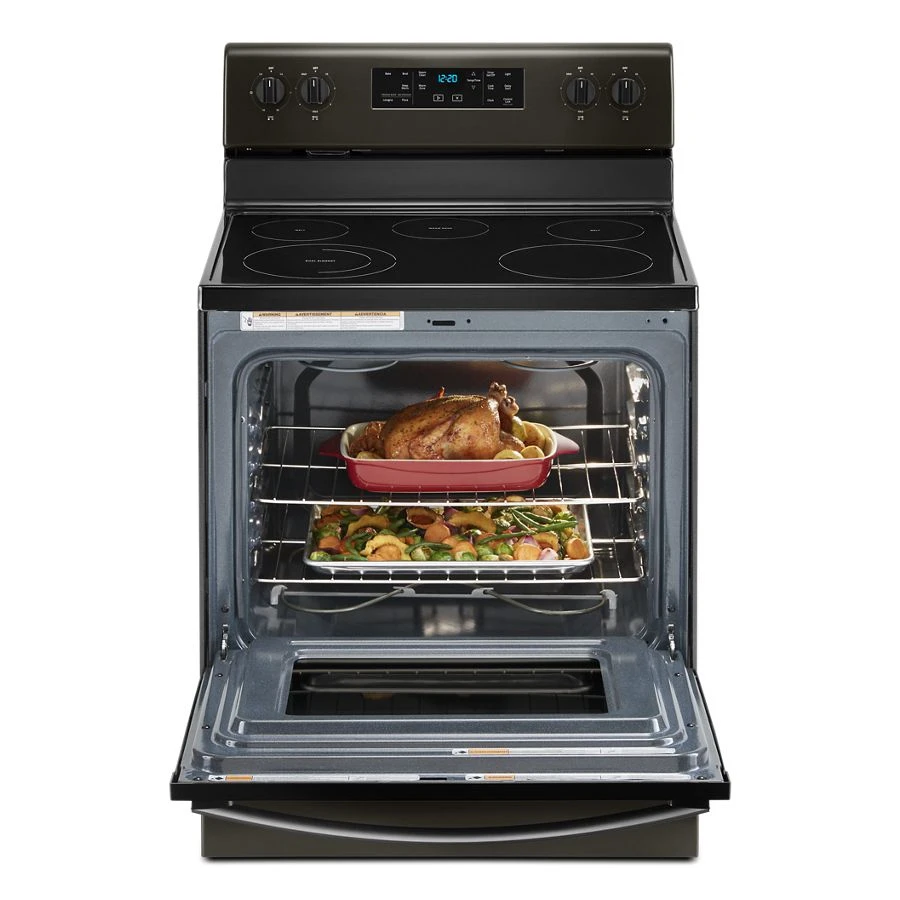 5.3 cu. ft. Whirlpool® electric range with Frozen Bake™ technology WFE505W0JV