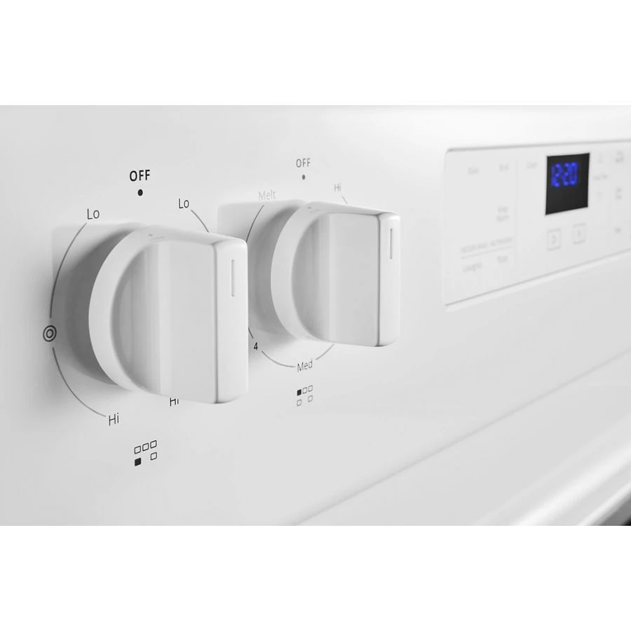 5.3 cu. ft. Whirlpool® electric range with Frozen Bake™ technology WFE525S0JW