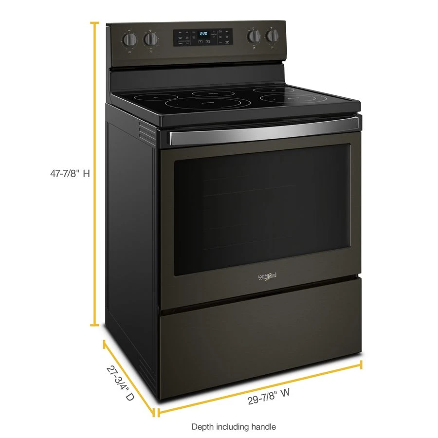 5.3 cu. ft. Whirlpool® electric range with Frozen Bake™ technology WFE550S0HV