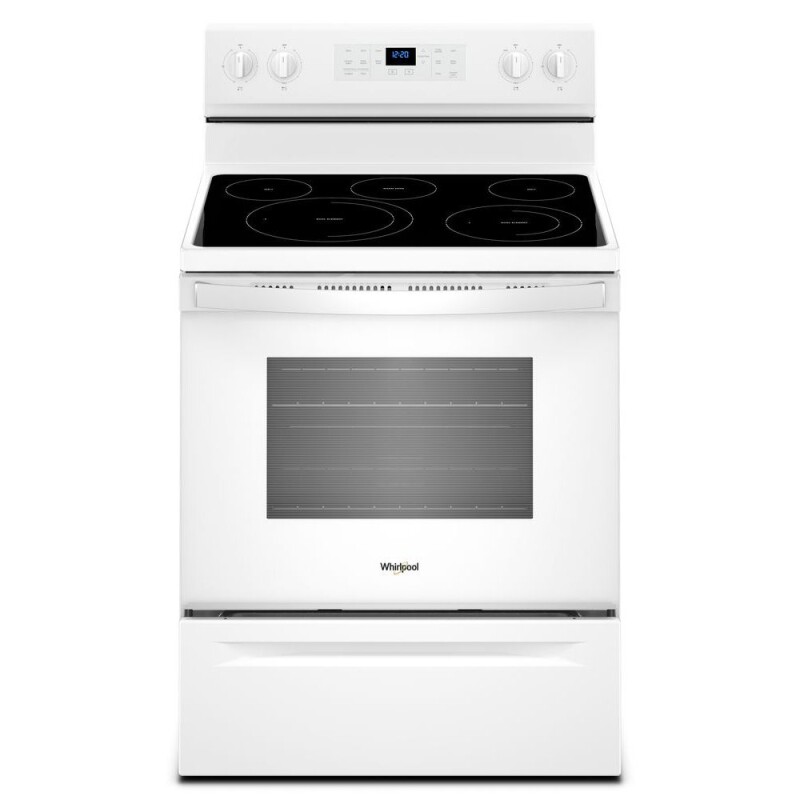 Whirlpool 5.3 cu. ft.electric range with Frozen Bake technology White WFE550S0HW Picture 1