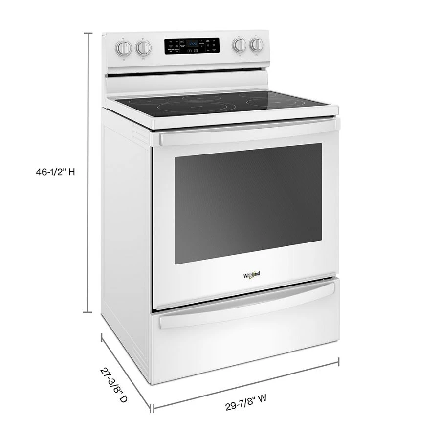 6.4 cu. ft. Freestanding Electric Range with Frozen Bake™ Technology WFE775H0HW, product image 9 of 9