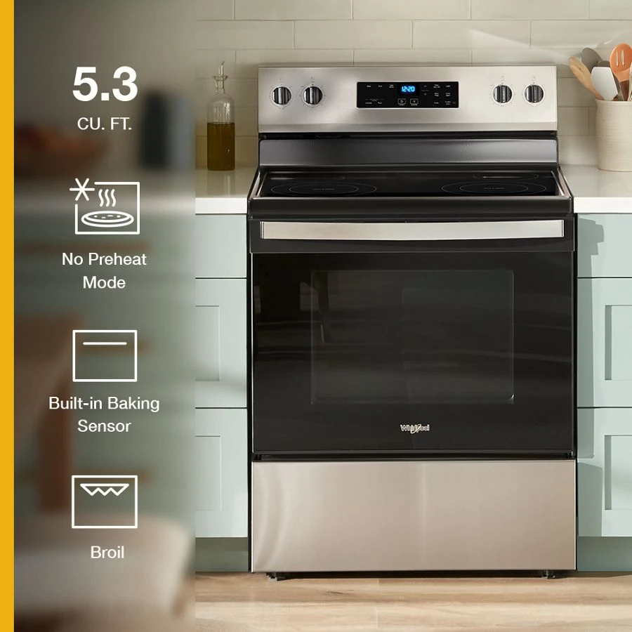 30-inch Electric Range with No Preheat Mode view 2