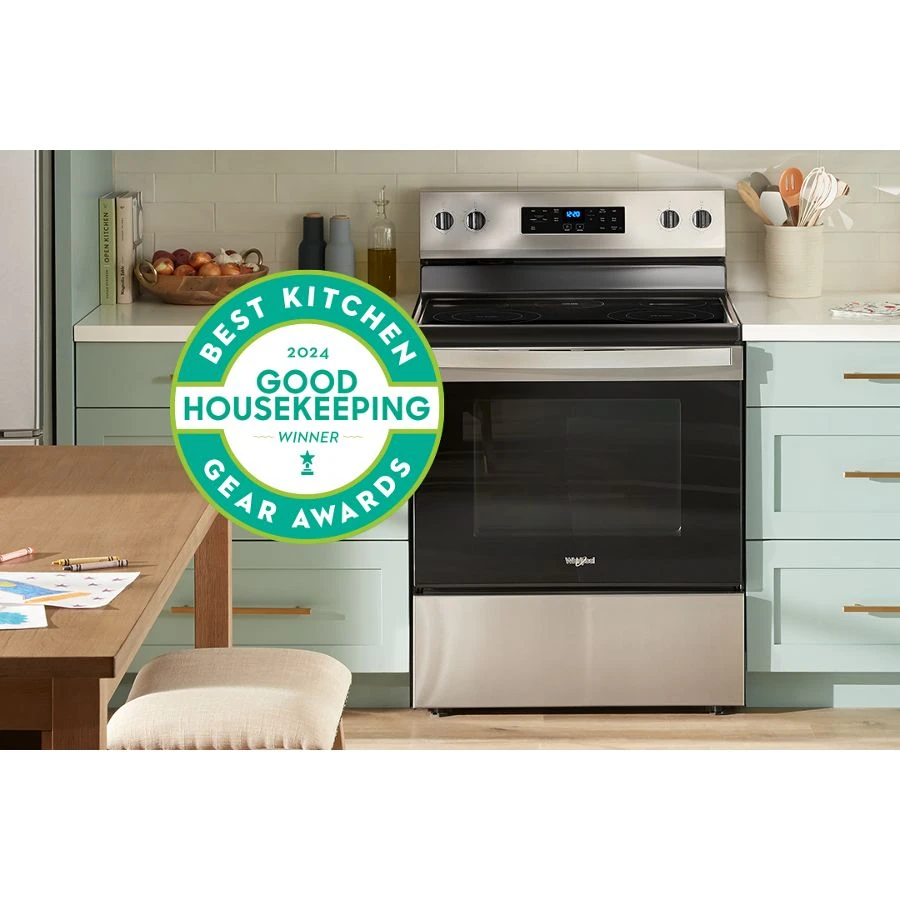 30-inch Electric Range with No Preheat Mode and Steam Clean view 13