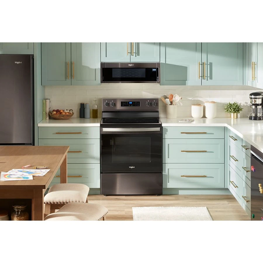 30-inch Electric Range with No Preheat Mode and Steam Clean view 12