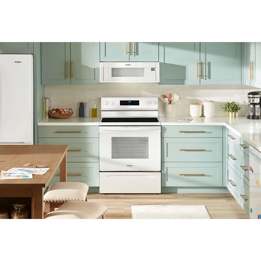 30-inch Electric Range with No Preheat Mode and Steam Clean view 11