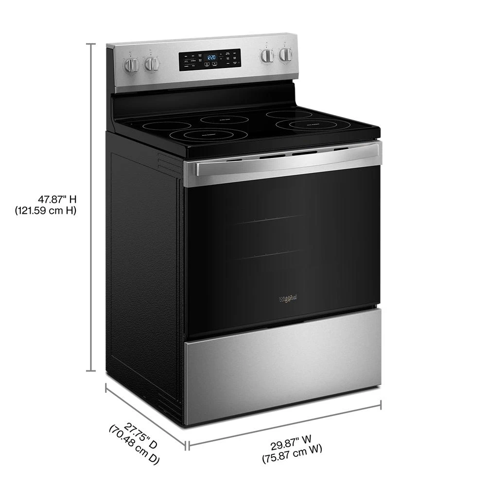 30-inch Electric Range with Air Cooking Technology and Steam Clean view 27