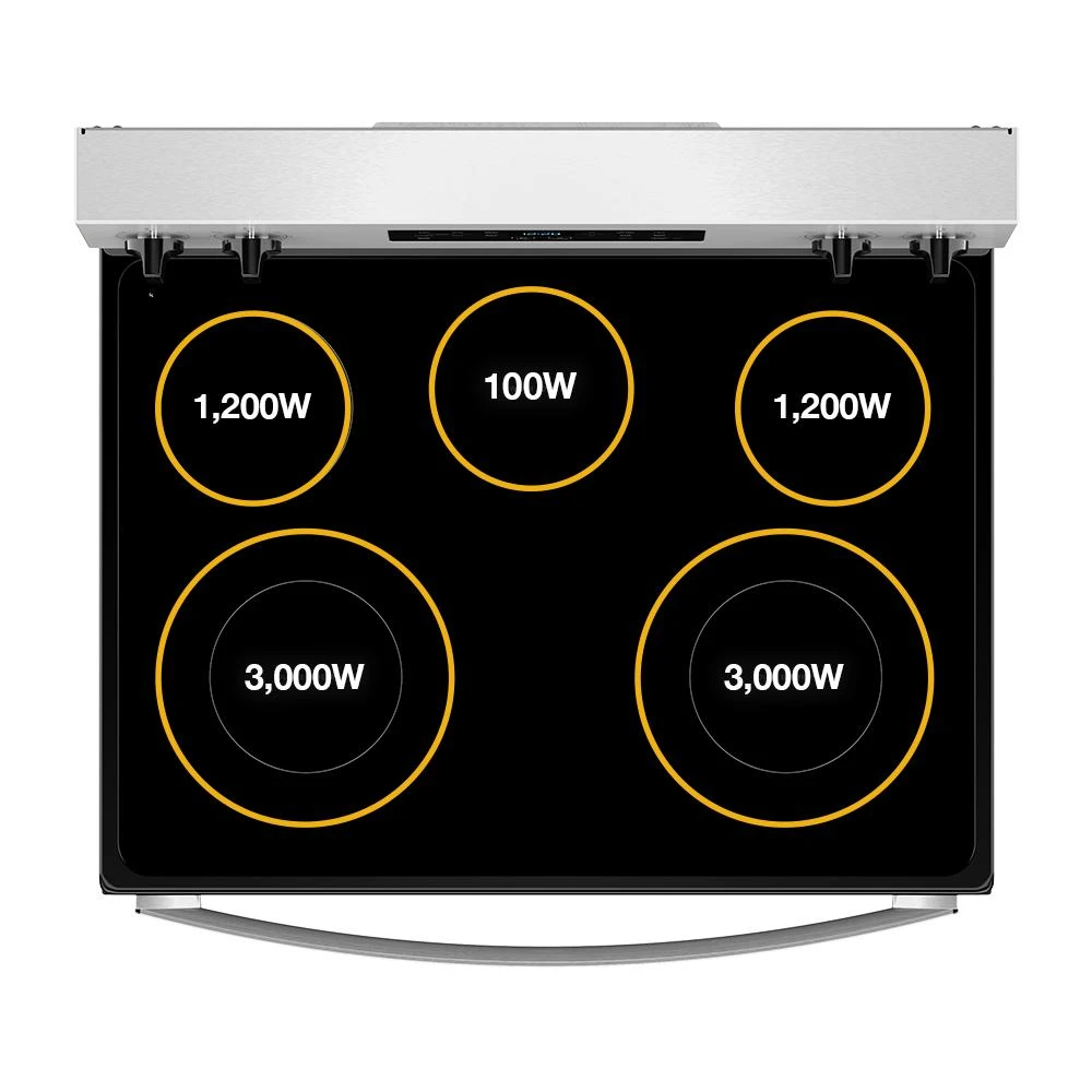 30-inch Electric Range with Air Cooking Technology and Steam Clean view 25