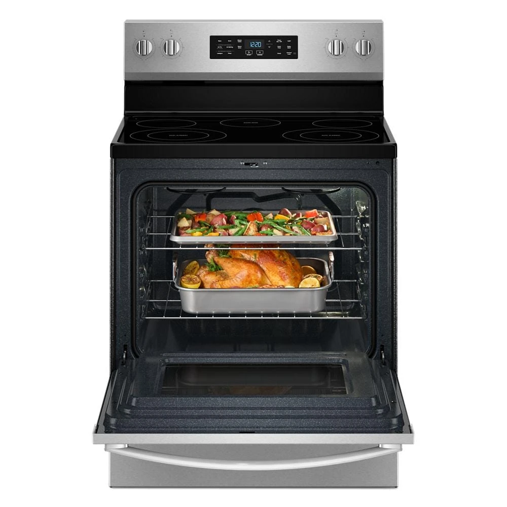 30-inch Electric Range with Air Cooking Technology and Steam Clean view 23