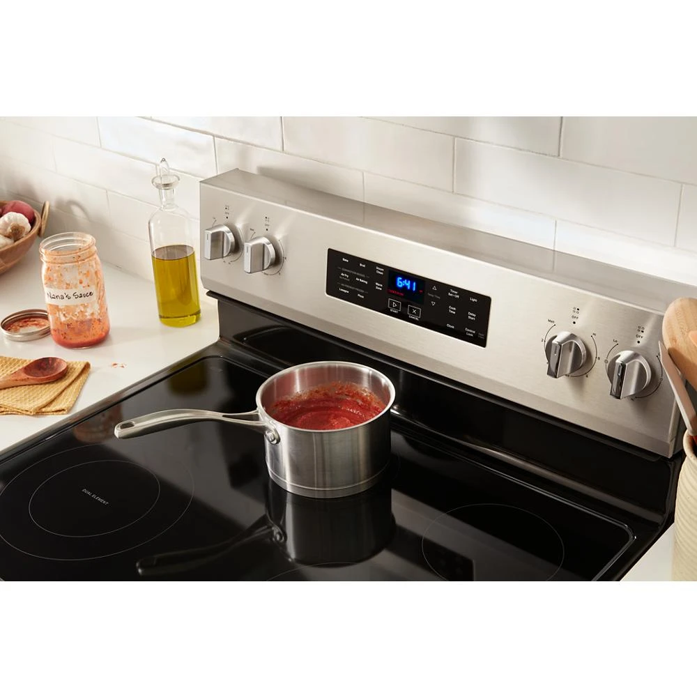 30-inch Electric Range with Air Cooking Technology and Steam Clean view 18