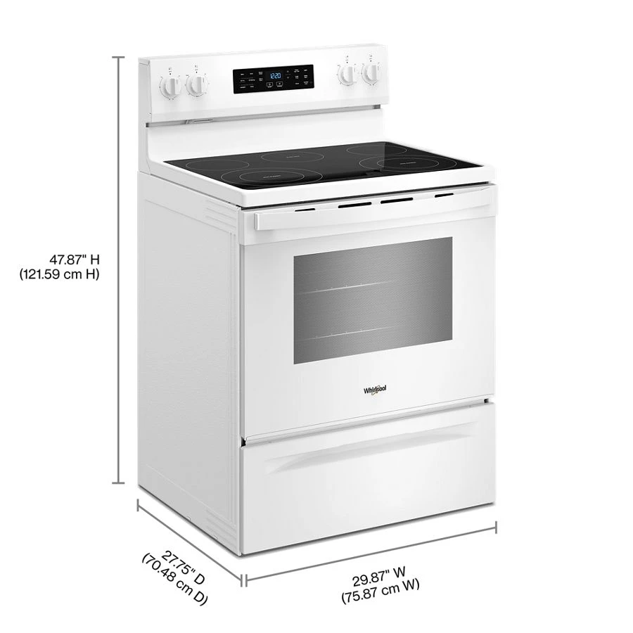 30-inch Electric Range with Air Cooking Technology and Steam Clean view 14