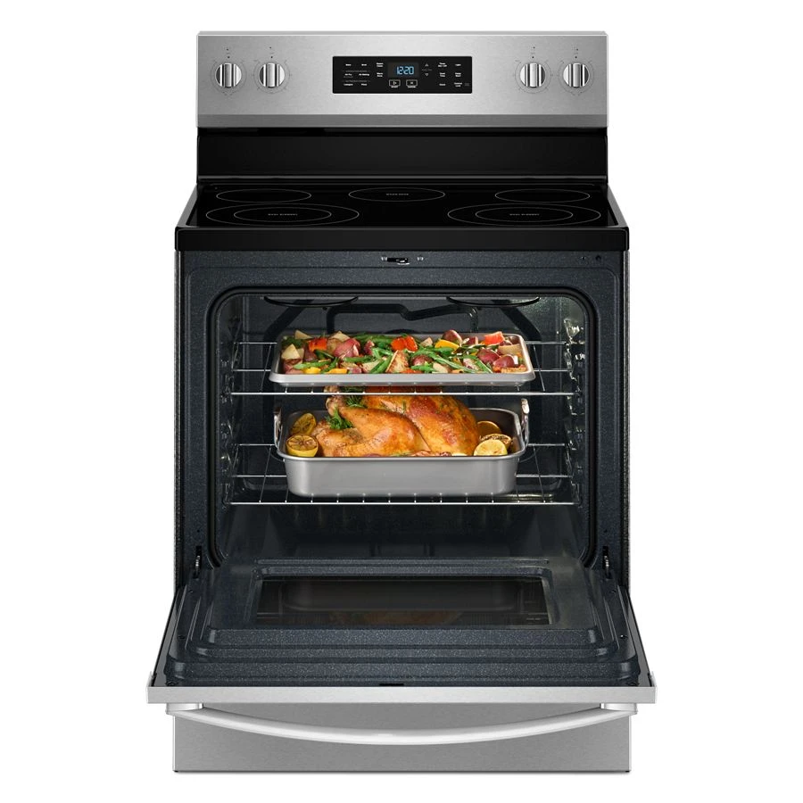 30-inch Electric Range with Air Cooking Technology and Steam Clean WFES4530SZ