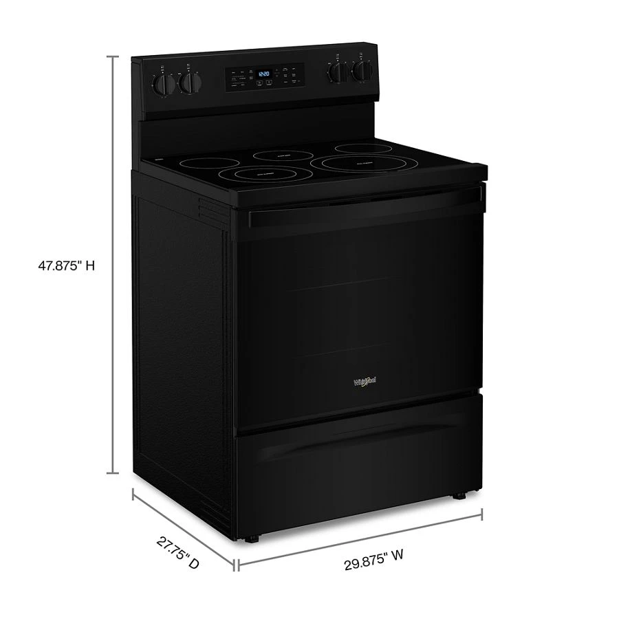 30-inch Energy Star Electric Range with Air Cooking Technology, No Preheat Air Fry and Air Baking and Self Clean view 3