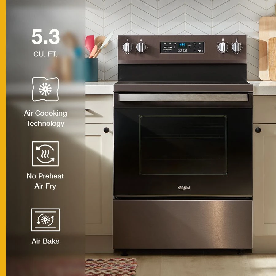 30-inch Energy Star Electric Range with Air Cooking Technology, No Preheat Air Fry and Air Baking and Self Clean view 16