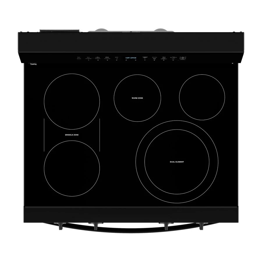 30-inch Electric Smart Range with Air Cooking Technology, No Preheat Air Fry, High Speed Preheat Oven, WipeClean™ Coating, and Steam/Self Clean view 17