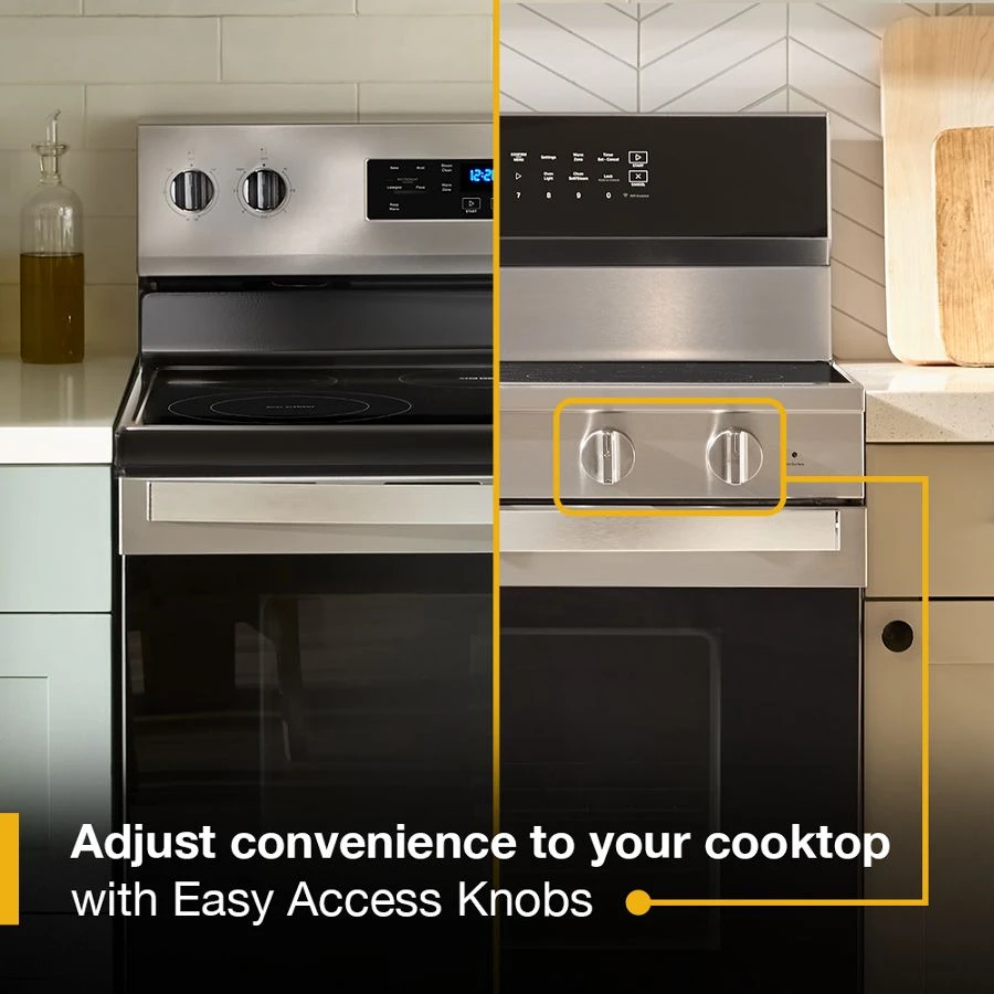 30-inch Electric Smart Range with Air Cooking Technology, No Preheat Air Fry, High Speed Preheat Oven, WipeClean™ Coating, and Steam/Self Clean view 11