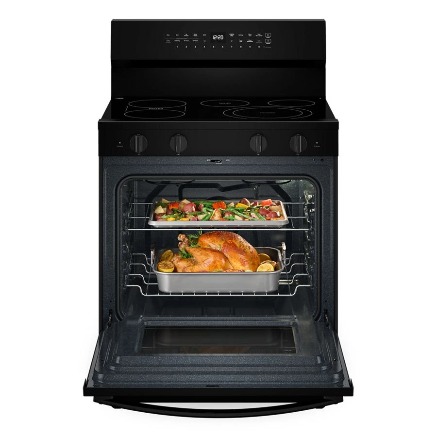 30-inch Electric Smart Range with Air Cooking Technology, No Preheat Air Fry, High Speed Preheat Oven, WipeClean™ Coating, and Steam/Self Clean view 9