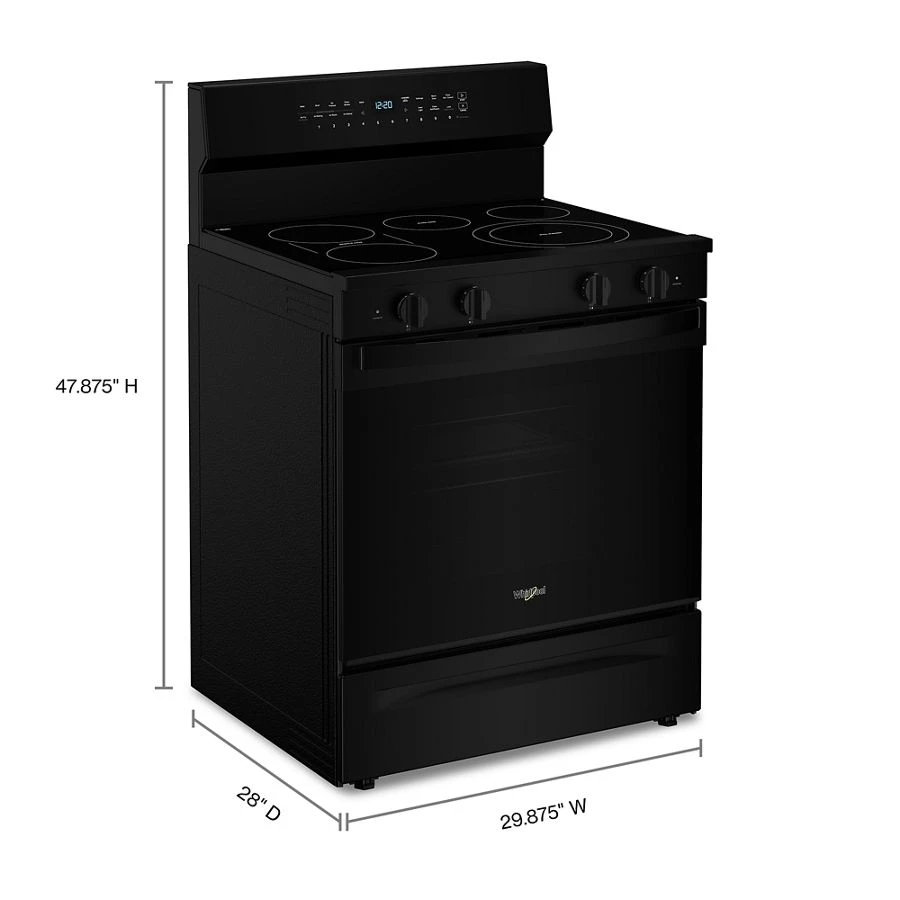 30-inch Electric Smart Range with Air Cooking Technology, No Preheat Air Fry, High Speed Preheat Oven, WipeClean™ Coating, and Steam/Self Clean view 3