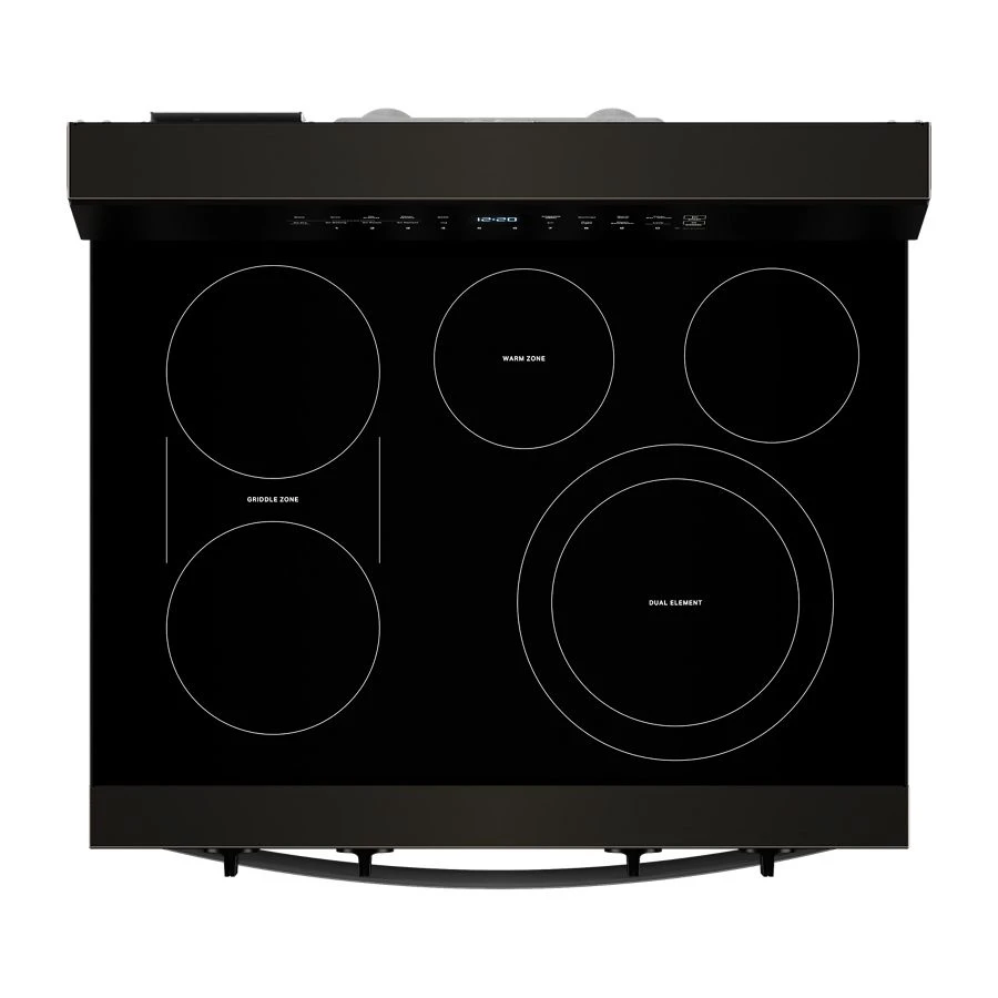 30-inch Electric Smart Range with Air Cooking Technology, No Preheat Air Fry, High Speed Preheat Oven, WipeClean™ Coating, and Steam/Self Clean view 17