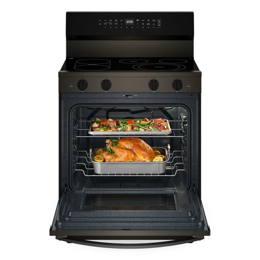 30-inch Electric Smart Range with Air Cooking Technology, No Preheat Air Fry, High Speed Preheat Oven, WipeClean™ Coating, and Steam/Self Clean view 9