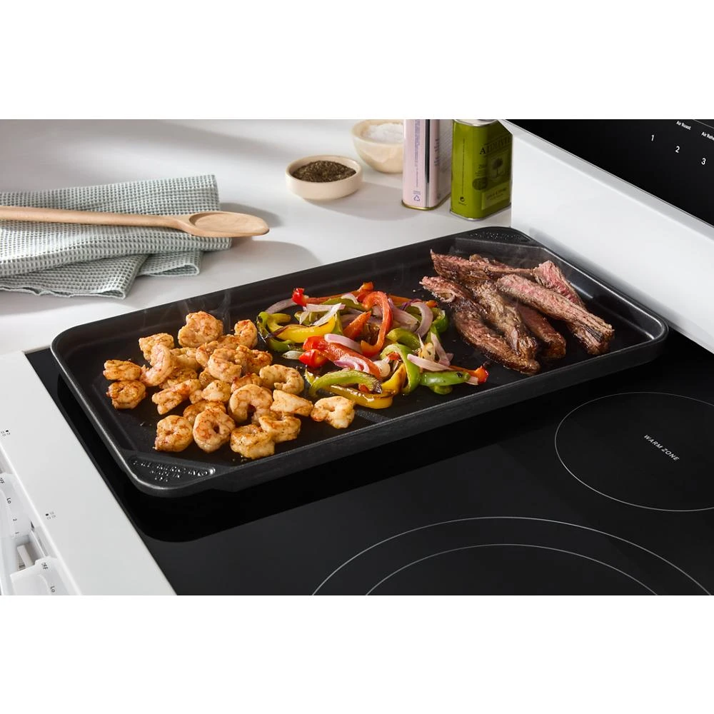 30-inch Electric Smart Range with Air Cooking Technology, No Preheat Air Fry, High Speed Preheat Oven, WipeClean™ Coating, and Steam/Self Clean view 32