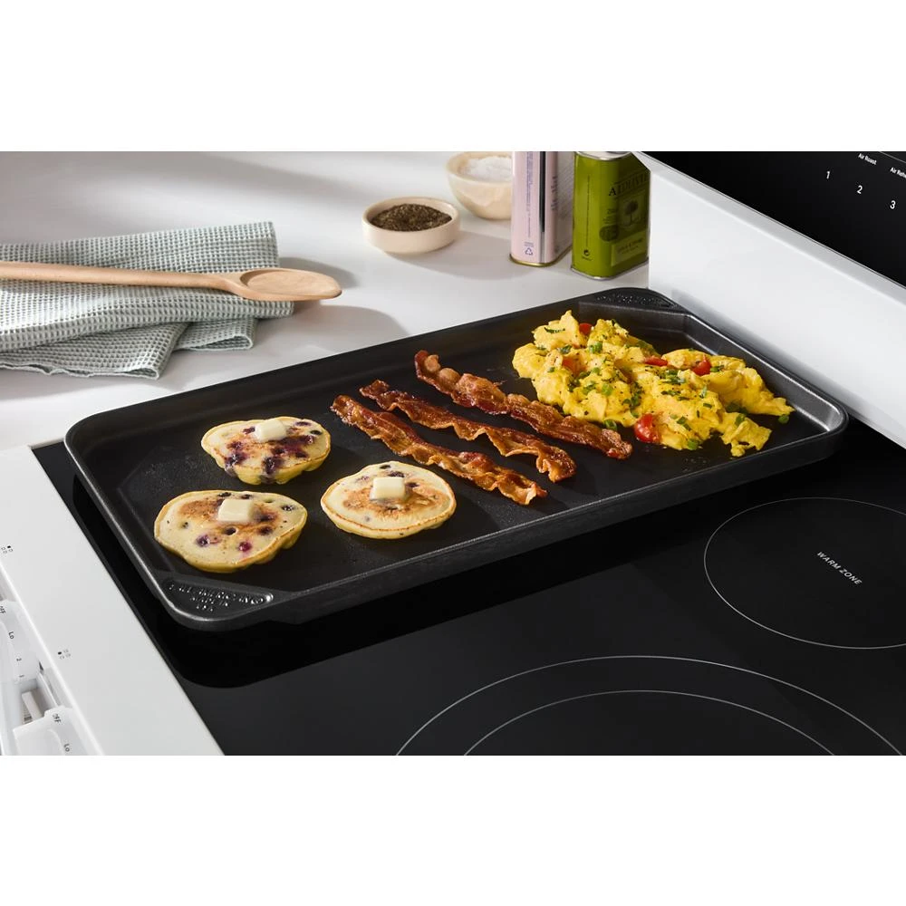 30-inch Electric Smart Range with Air Cooking Technology, No Preheat Air Fry, High Speed Preheat Oven, WipeClean™ Coating, and Steam/Self Clean view 34